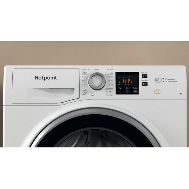 Hotpoint NSWE745CWSUK 7kg 1400 Spin Washing Machine - White Hotpoint NSWE745CWSUK 7kg 1400 Spin Washing Machine - White
