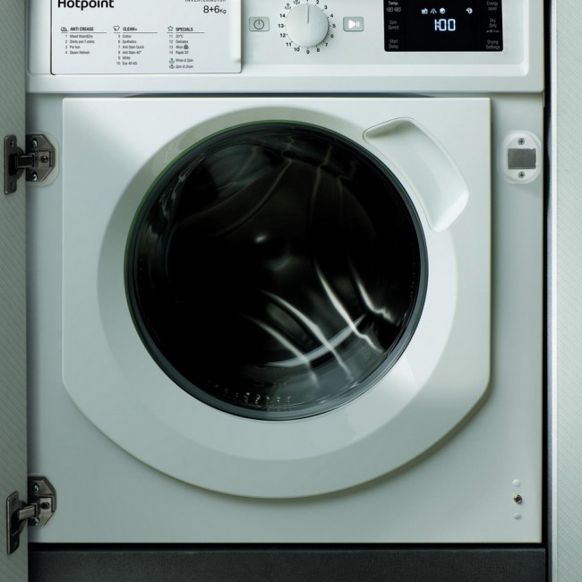 Hotpoint BIWDHG861485 8kg/6kg 1400 Spin Integrated Washer Dryer - White
