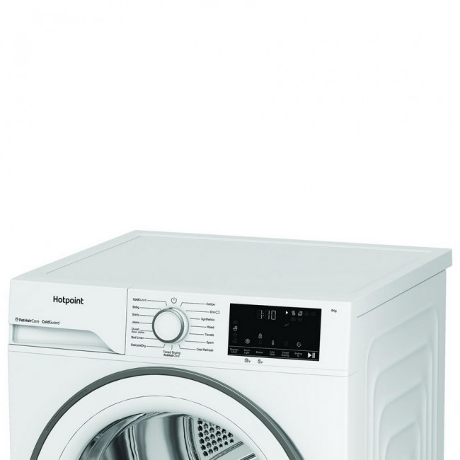 Hotpoint CHD93MWWUK 9kg Heat Pump Tumble Dryer with PetHairCare - White