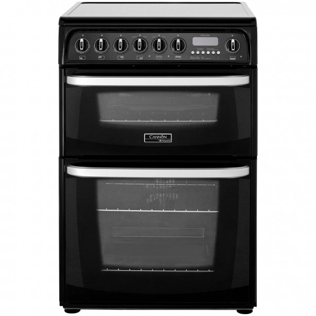 Hotpoint CH60EKKS 60cm Double Electric Cooker, B/B Energy Rating, Black Hotpoint CH60EKKS 60cm Double Electric Cooker, B/B Energy Rating, Black