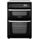 Hotpoint CH60EKKS 60cm Double Electric Cooker, B/B Energy Rating, Black Hotpoint CH60EKKS 60cm Double Electric Cooker, B/B Energy Rating, Black
