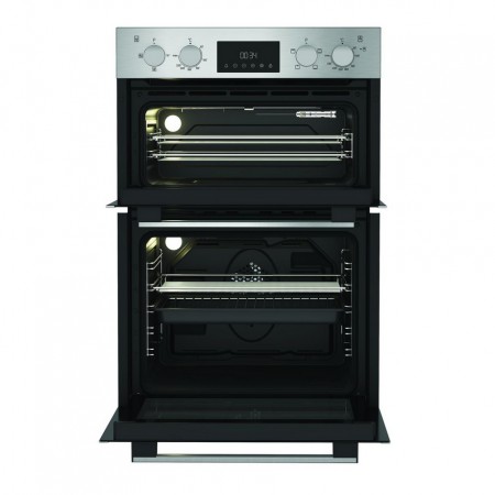 Hotpoint DIH10DIX 59.4cm Built In Electric Double Oven - Silver