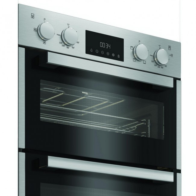 Hotpoint DIH10DIX 59.4cm Built In Electric Double Oven - Silver