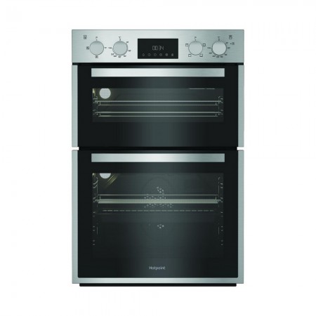 Hotpoint DIH10DIX 59.4cm Built In Electric Double Oven - Silver