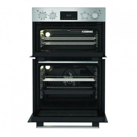 Hotpoint DIH82DIX 59.4cm Built In Electric Double Oven - Stainless Steel