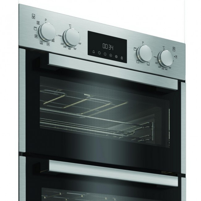 Hotpoint DIH82DIX 59.4cm Built In Electric Double Oven - Stainless Steel