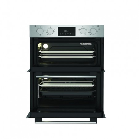 Hotpoint DUH10DIX 59.4cm Built In Electric Double Oven - Stainless Steel