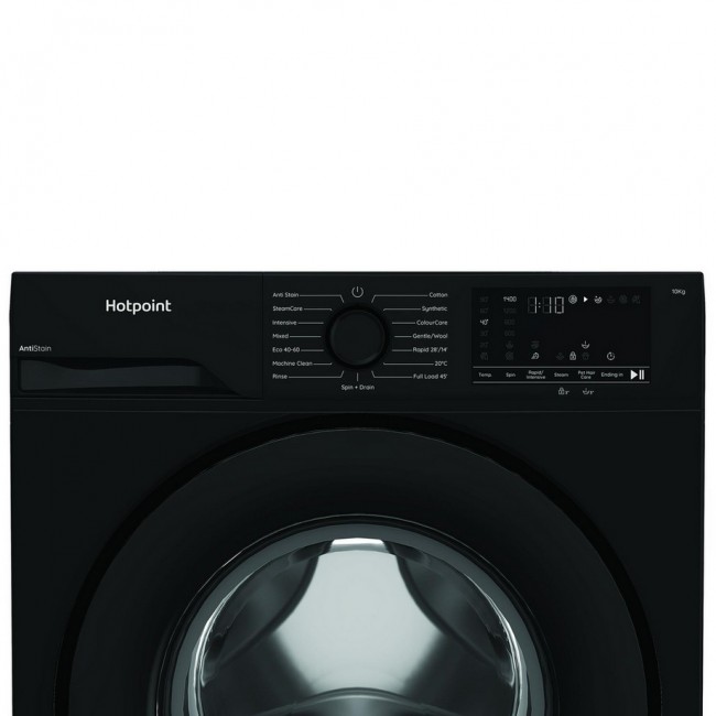 Hotpoint H 101B ANTI STAIN UK 10kg 1400 Spin Washing Machine - Black