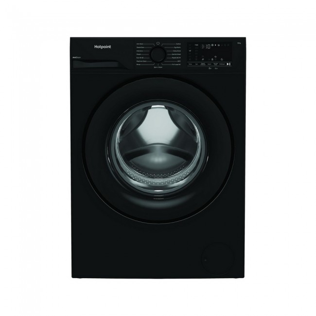 Hotpoint H 101B ANTI STAIN UK 10kg 1400 Spin Washing Machine - Black