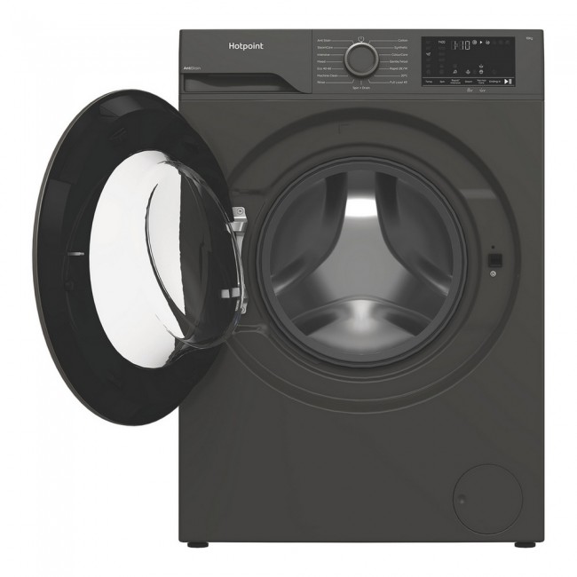 Hotpoint H101GANTISTAIN 10kg 1400 Spin Washing Machine with PetHairCare - Graphite