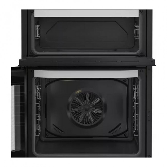 Hotpoint HDE6VDW 60cm Double Electric Ceramic Cooker - White
