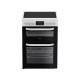 Hotpoint HDE6VDW 60cm Double Electric Ceramic Cooker - White