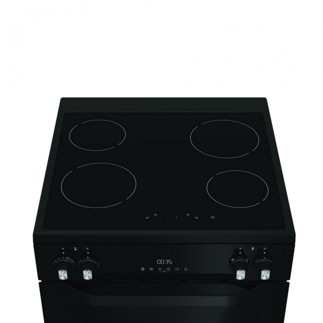 Hotpoint HDME6VDC2AB 60cm Double Oven Electric Cooker with Ceramic Hob - Black