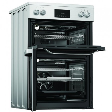 Hotpoint HDME6VDC2AX 60cm Double Oven Electric Cooker with Ceramic Hob - Stainless Steel