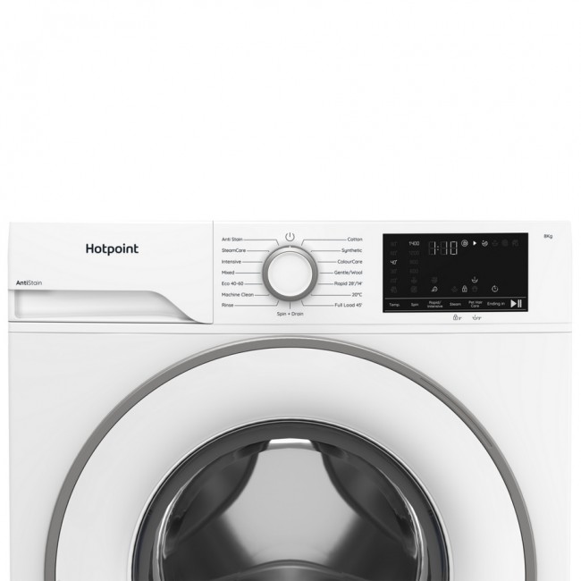 Hotpoint HEV841WUK 8kg 1400 Spin Washing Machine - White