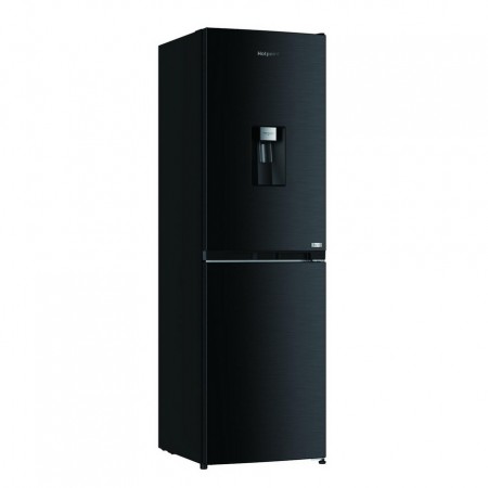 Hotpoint HPKF3241WXR4UK 54.5cm 50/50 Fridge Freezer - Black Steel