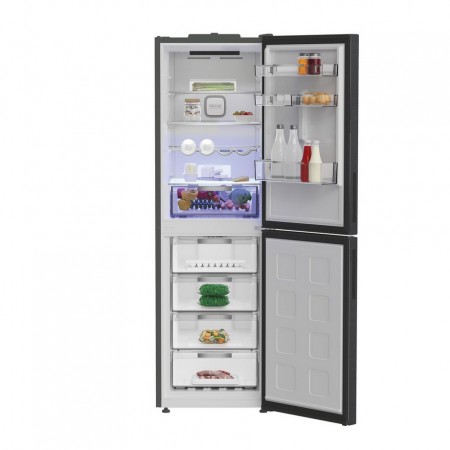 Hotpoint HPKF6353XBR4UK Freestanding 59.7cm 60/40 Fridge Freezer - Inox