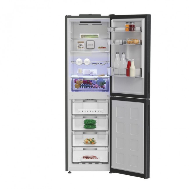 Hotpoint HPKF6353XBR4UK Freestanding 59.7cm 60/40 Fridge Freezer - Inox