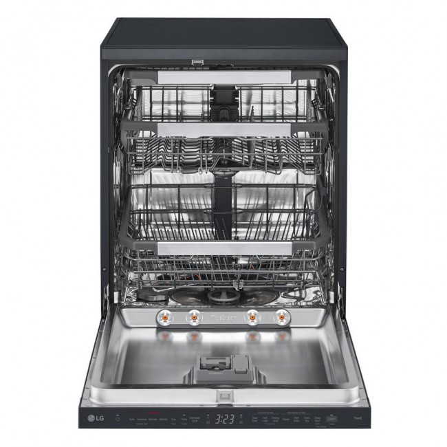 LG Series 7 TrueSteam QuadWash DF587HMS 14 PS WiFi Connected Freestanding Full Size Dishwasher - Matte Black
