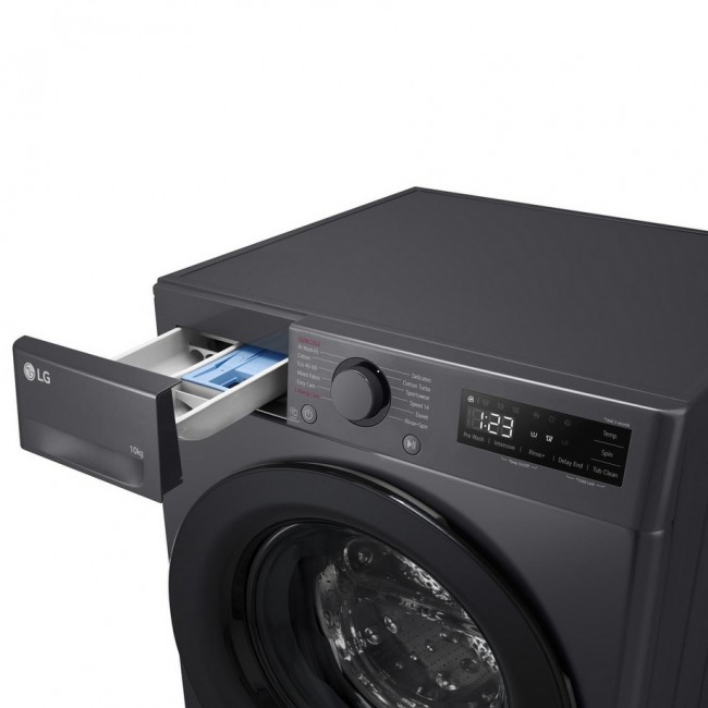 LG Series 4 AI Direct Drive F4Y510GBLN1 - 10 kg Washing Machine - Slate Grey
