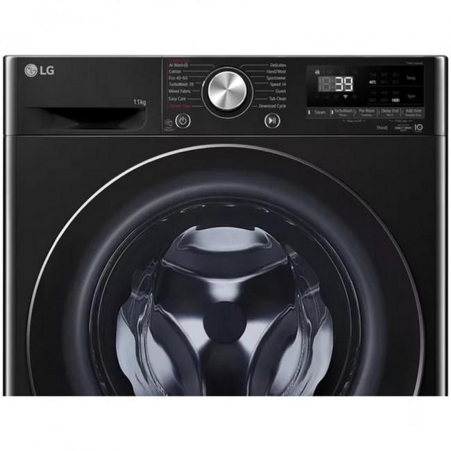 LG Series 4 Pro AI Direct Drive F4Y711NCTN1 - 11 kg Washing Machine - Onyx Black
