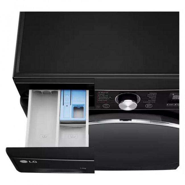 LG Series 4 Pro AI Direct Drive F4Y711NCTN1 - 11 kg Washing Machine - Onyx Black