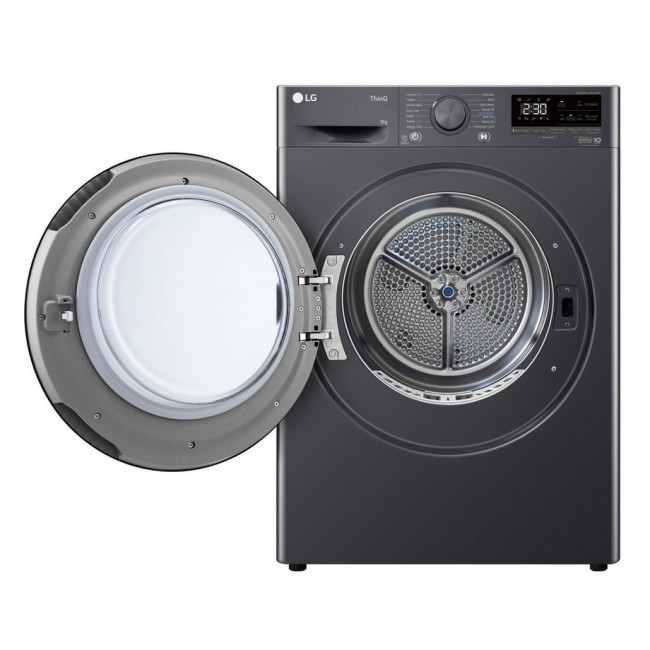LG Series 4 ThinQ FDV709GN 9 kg Heat Pump Tumble Dryer - Slate Grey