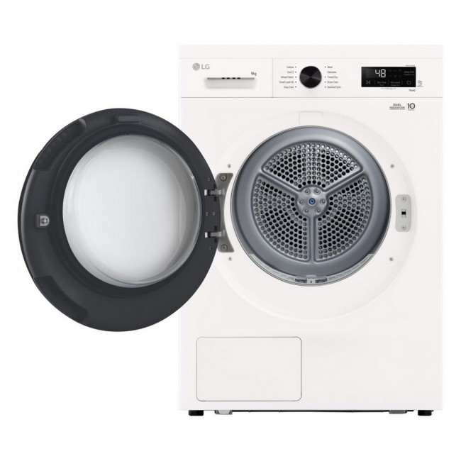 LG Series 2 ThinQ RHX1009NWK 9 kg Heat Pump Tumble Dryer - White