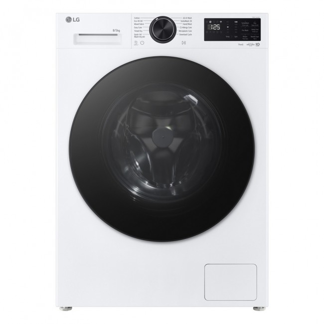 LG Series 3 AI Direct Drive W2X5085TLB 8kg Washer Dryer - White