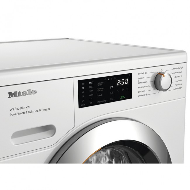 Miele WEG885 WCS 9kg 1400 Spin Washing Machine - Lotus White