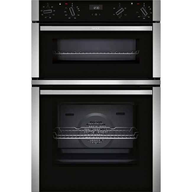 Neff U1ACE2AN3B 59.4cm Built In Electric Double Oven - Stainless Steel