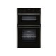 Neff U1ACE2HG0B 59.4cm Built In Electric Double Oven - Black with Graphite Trim