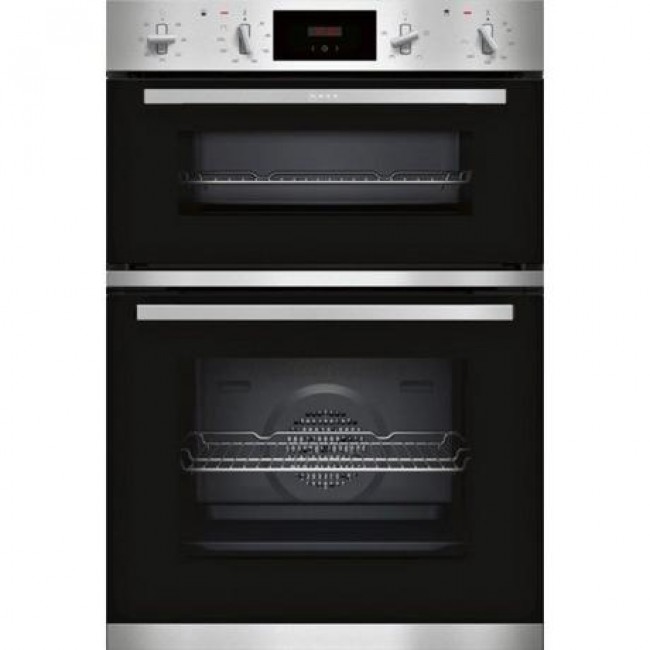 Neff U1GCC0AN0B Built In Electric Double Oven - Black & Steel -2yr warranty Neff U1GCC0AN0B Built In Electric Double Oven - Black & Steel -2yr warranty