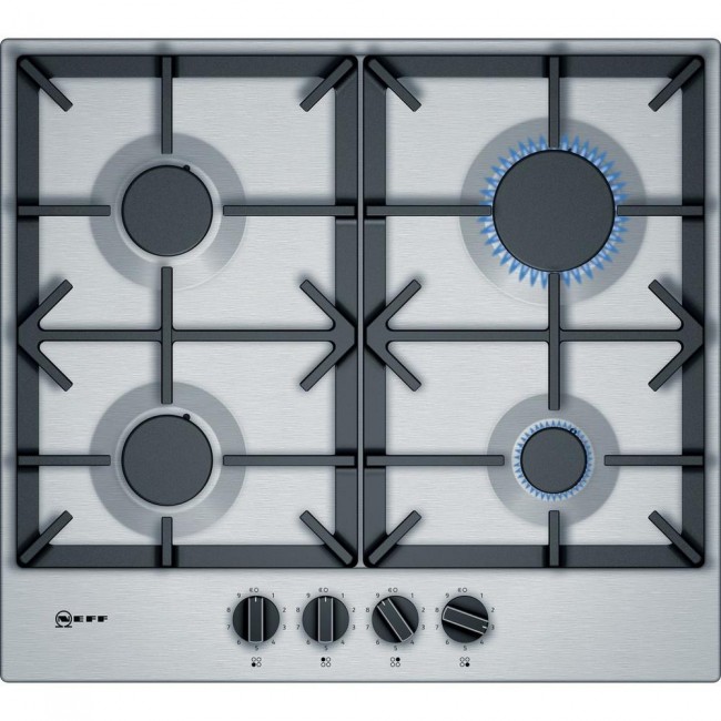 Neff T26DS49N0 60cm Gas Hob - Stainless Steel