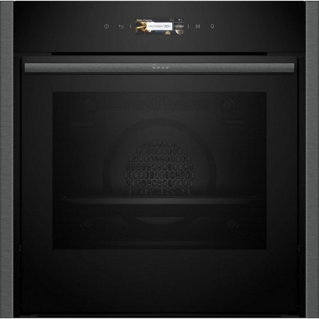 Neff B54CR71G0B 60cm Slide and Hide Built In Electric Single Oven-- Graphite