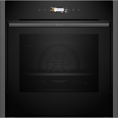 Neff B54CR71G0B 60cm Slide and Hide Built In Electric Single Oven-- Graphite