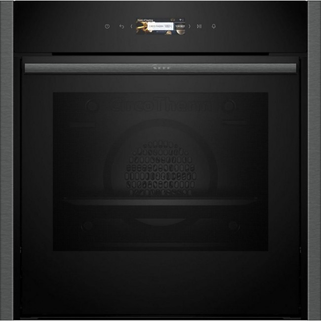 Neff B54CR71G0B 60cm Slide and Hide Built In Electric Single Oven-- Graphite
