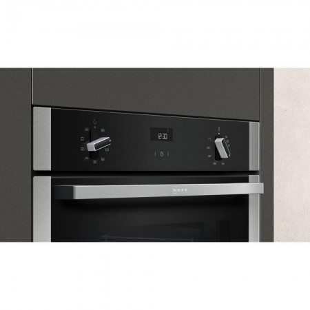 NEFF B1ACE4HN0B Electric  Single Oven - BLACK/STEEL - A Energy Rated 2 Year Warranty