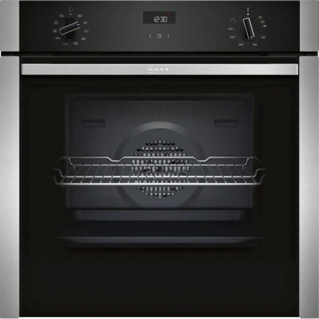 Neff B3ACE4HN0B SLIDE&HIDE® Built In Electric Single Oven - Stainless Steel -  2 Year Warranty