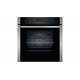 Neff B6ACH7HH0B 59.4cm Built In Electric Single Oven - Stainless Steel-Slide & Hide Door