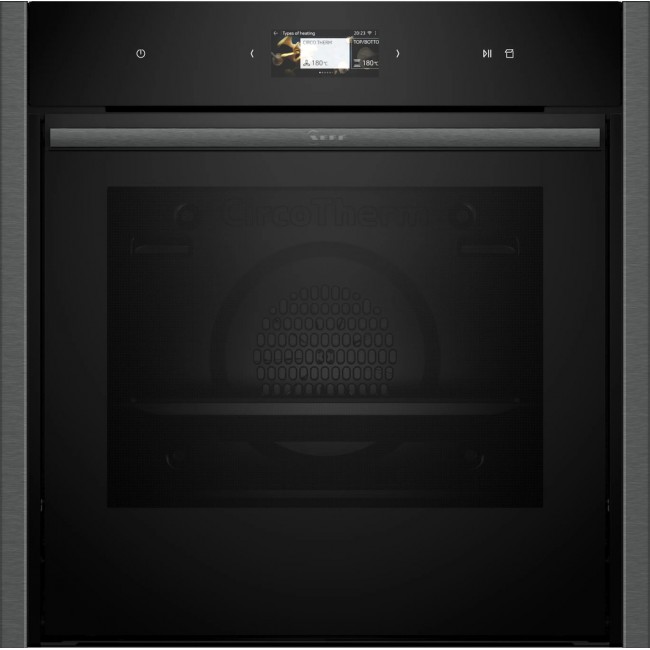 N 90 Built-in oven with added steam function 60 x 60 cm Graphite-Grey