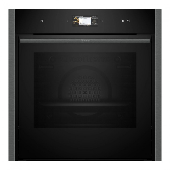 N 90 Built-in oven with added steam function 60 x 60 cm Graphite-Grey