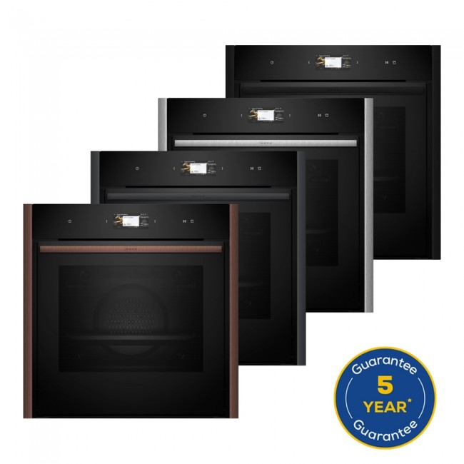 N 90 Built-in oven with added steam function 60 x 60 cm Flex Design