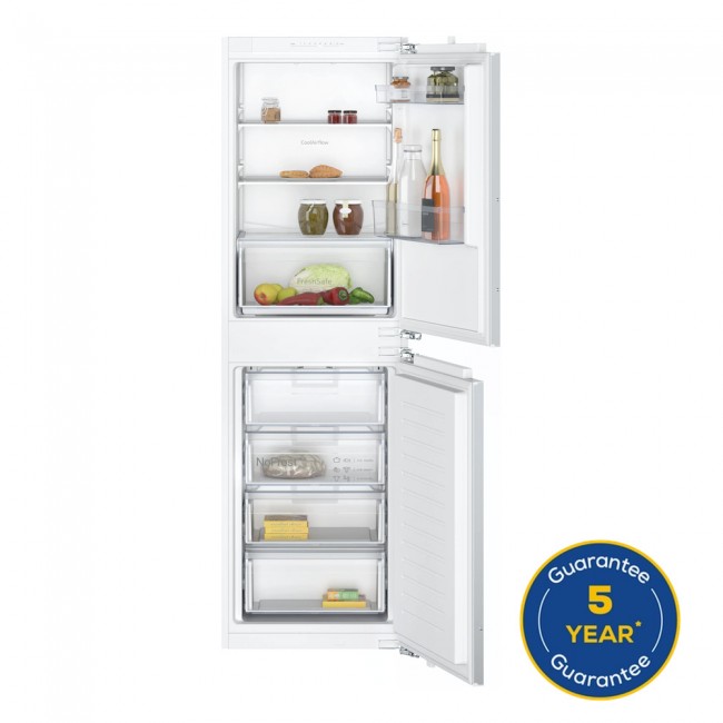 N 30 Built-in fridge-freezer with freezer at bottom 177.2 x 54.1 cm flat hinge