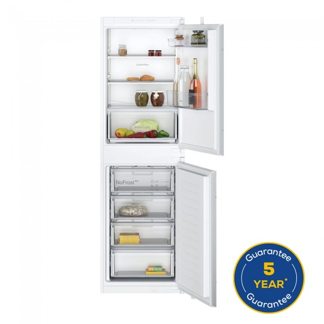 N 30 Built-in fridge-freezer with freezer at bottom 177.2 x 54.1 cm sliding hinge