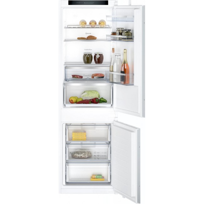 N 50 Built-in fridge-freezer with freezer at bottom 177.2 x 54.1 cm sliding hinge