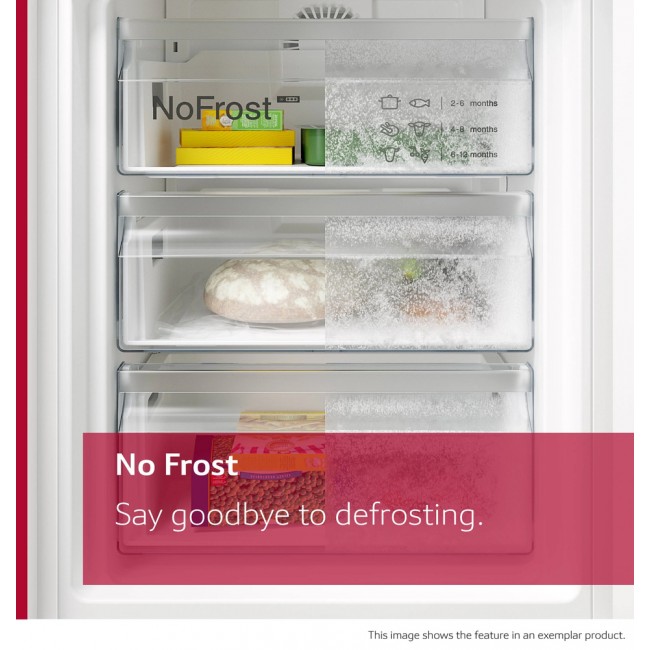 N 50 Built-in fridge-freezer with freezer at bottom 177.2 x 54.1 cm sliding hinge