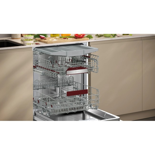 N 50 Fully-integrated dishwasher 60 cm Variable hinge
