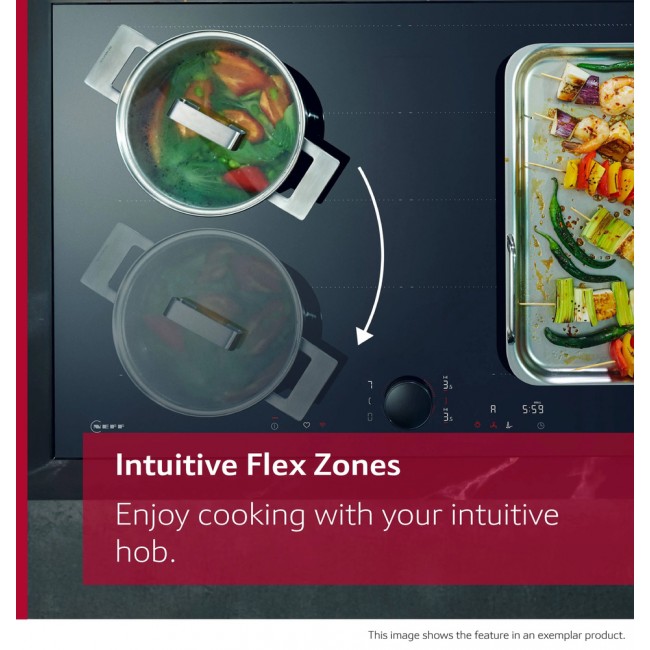 N 90 Induction hob 90 cm surface mount without frame