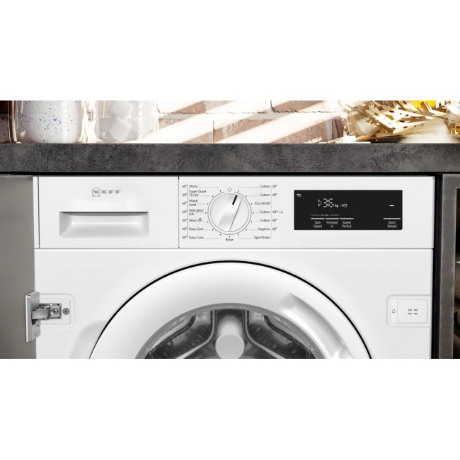 Built-in washing machine 8 kg max. 1400 rpm